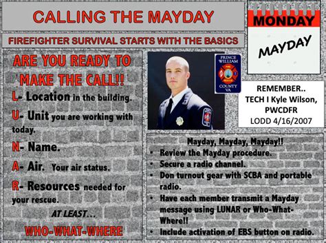 calling a mayday in fire service